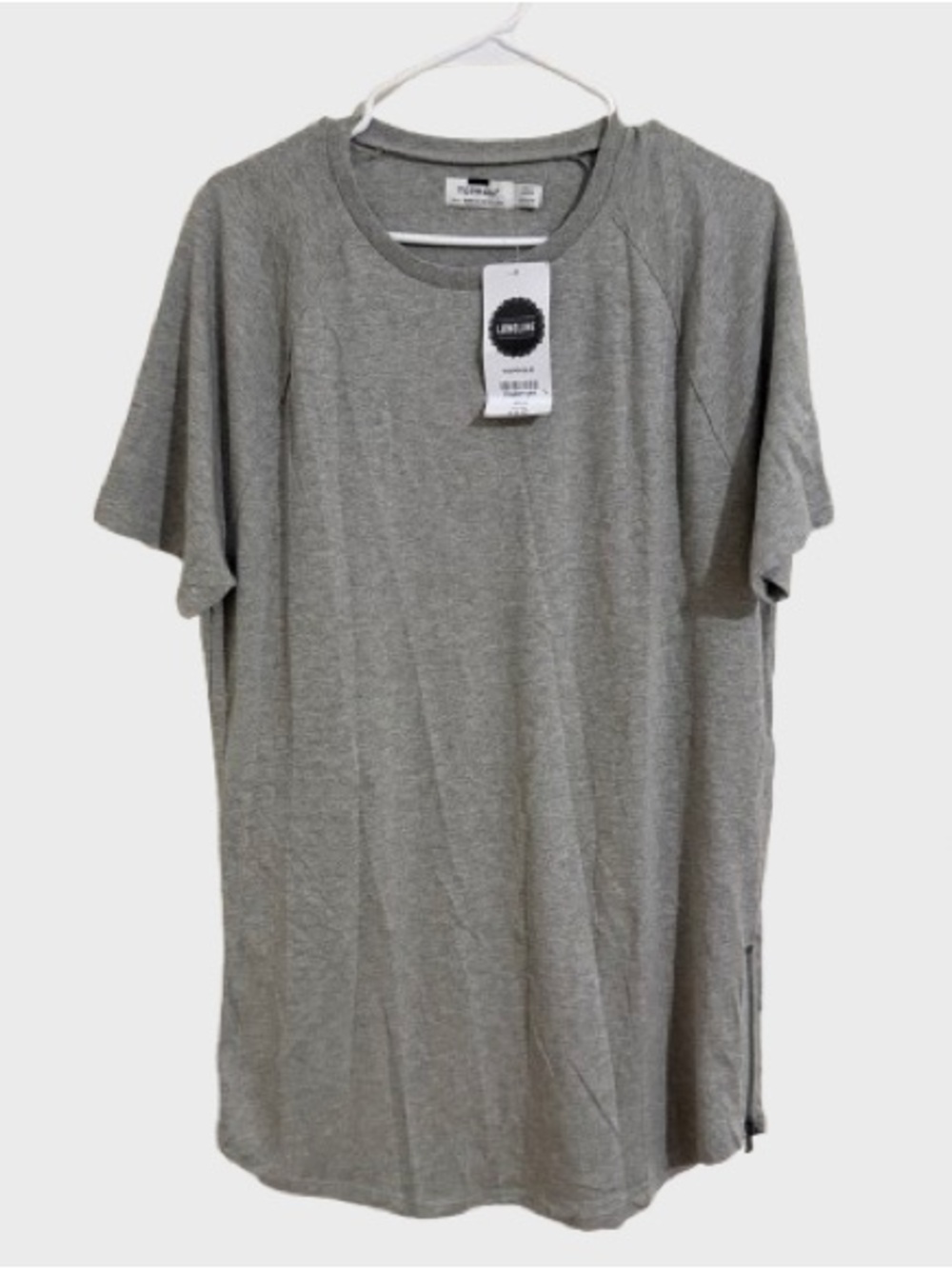 Topman Heather Gray Short Sleeve Crew Neck Tee
